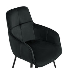 Load image into Gallery viewer, Elora Swivel Velvet Dining Chair - Set of 2 - Black