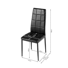 Load image into Gallery viewer, Mauro PU Leather Dining Chair - Set of 4 - Black