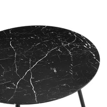 Load image into Gallery viewer, Elijah 100cm Round Dining Table - Black Silver