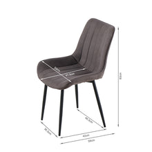 Load image into Gallery viewer, Kivo Linen Dining Chair - Set of 4 - Dark Grey