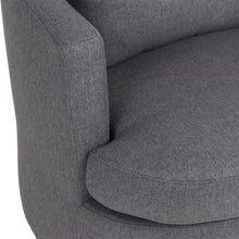 Load image into Gallery viewer, Luva Linen Swivel Armchair - Dark Grey