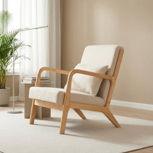 Load image into Gallery viewer, Taru Velvet Armchair - Beige