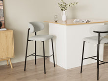Load image into Gallery viewer, Tate Fabric Bar Stool - Set of 2 - Light Grey
