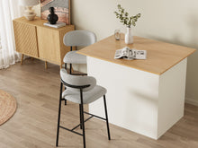 Load image into Gallery viewer, Tate Fabric Bar Stool - Set of 2 - Light Grey