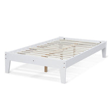 Load image into Gallery viewer, Meri King Single Wooden Bed Frame - White