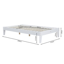 Load image into Gallery viewer, Meri King Single Wooden Bed Frame - White