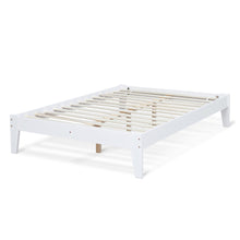 Load image into Gallery viewer, Meri Double Wooden Bed Frame - White