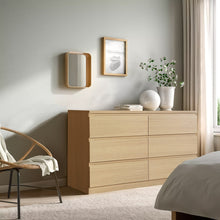 Load image into Gallery viewer, Tongass 6 Drawer Lowboy - Oak