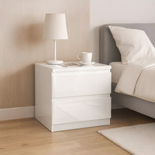 Load image into Gallery viewer, Angeles High Gloss Bedside Table - White