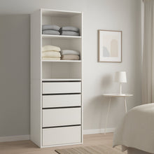 Load image into Gallery viewer, DELTA 4 Drawer & 3 Shelf Wardrobe - White