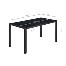 Load image into Gallery viewer, Samuel 5 Piece 1.4m Dining Set - Black