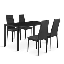 Load image into Gallery viewer, Samuel 5 Piece 1.4m Dining Set - Black