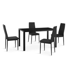 Load image into Gallery viewer, Samuel 5 Piece 1.4m Dining Set - Black