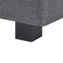 Load image into Gallery viewer, Alexander Linen Storage Ottoman Bench - Dark Grey