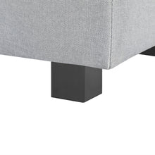 Load image into Gallery viewer, Alexander Linen Storage Ottoman Bench - Light Grey