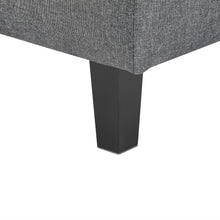 Load image into Gallery viewer, Sebastian Linen Storage Ottoman Bench - Grey