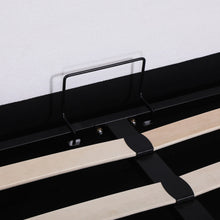Load image into Gallery viewer, Isabella Teddy Boucle Double Gas Lift Bed Frame - White