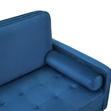 Load image into Gallery viewer, Alaina Velvet 3 Seater Sofa - Blue