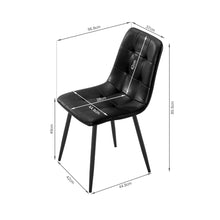 Load image into Gallery viewer, David PU Leather Dining Chair - Set of 4 - Black