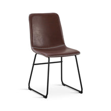 Load image into Gallery viewer, Grayson PU Leather Dining Chair - Set of 2 - Brown