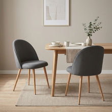 Load image into Gallery viewer, Wyatt Linen Dining Chair - Set of 2 - Dark Grey