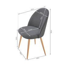 Load image into Gallery viewer, Wyatt Linen Dining Chair - Set of 2 - Dark Grey