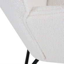 Load image into Gallery viewer, Ava Boucle Rocking Armchair - White