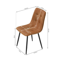 Load image into Gallery viewer, David PU Leather Dining Chair - Set of 4 - Orange