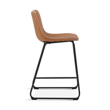 Load image into Gallery viewer, Luke PU Leather Bar Stool - Set of 2 - Orange