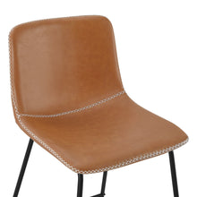 Load image into Gallery viewer, Luke PU Leather Bar Stool - Set of 2 - Orange