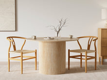 Load image into Gallery viewer, Winter Rope Seat Dining Chair Wishbone Chair Replica - Set of 2 - Natural