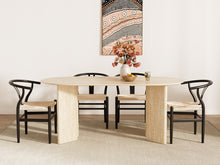 Load image into Gallery viewer, Xanthe Oval Dining Table 180 x 90cm - Travertine