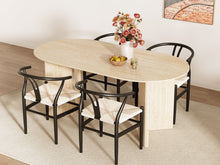 Load image into Gallery viewer, Xanthe Oval Dining Table 180 x 90cm - Travertine