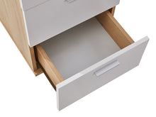 Load image into Gallery viewer, Nakia 3 Drawer Filing Cabinet - Oak+White
