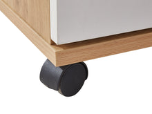 Load image into Gallery viewer, Nakia 3 Drawer Filing Cabinet - Oak+White
