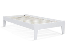Load image into Gallery viewer, Meri Single Wooden Bed Frame - White