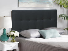 Load image into Gallery viewer, Susan King Single Fabric Upholstered Headboard - Black
