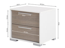 Load image into Gallery viewer, Waipoua Bedside Table Nightstand - GREY OAK