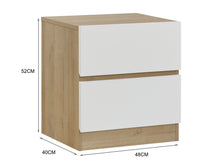 Load image into Gallery viewer, Harris Bedside Table - Oak + White