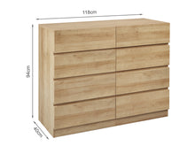 Load image into Gallery viewer, Harris 8 Drawers Low Boy - Oak
