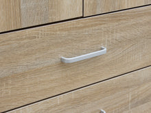 Load image into Gallery viewer, Bram 3 Door Wardrobe Cabinet with 2 Drawers - Oak