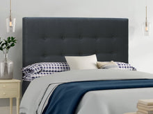 Load image into Gallery viewer, Susan Double Fabric Upholstered Headboard - Charcoal
