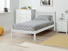 Load image into Gallery viewer, Baker Single Wooden Bed Frame - White
