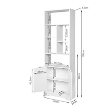 Load image into Gallery viewer, Formo Bookshelf Storage Cabinet - White