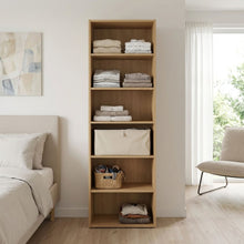 Load image into Gallery viewer, PAYETTE 6 Shelf Wardrobe - OAK (p1=0.043m - 17.5kg)(p2=0.043m - 16.0kg)(T=0.086m - 33.5kg)