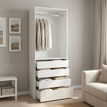 Load image into Gallery viewer, Delta 4 Drawer Wide Wardrobe - White