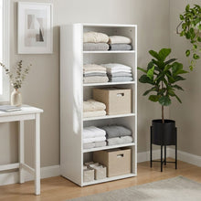 Load image into Gallery viewer, N-23957-payette-5-shelf-wardrobe-white-2601099