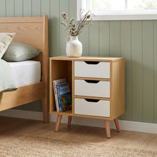 Load image into Gallery viewer, N-LT10635-luca-bedside-table-maple-white-2601097