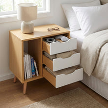 Load image into Gallery viewer, N-LT10635-luca-bedside-table-maple-white-2601099