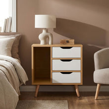 Load image into Gallery viewer, N-LT10635-luca-bedside-table-maple-white-2601095